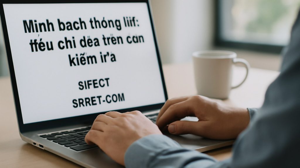 Minh họa: 1) Minh bạch thông tin: tiêu chí đầu tiên cần kiểm tra
