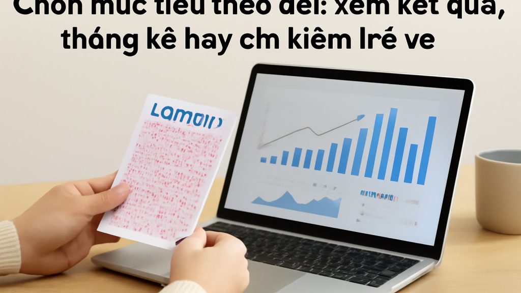 Minh họa: Chọn mục tiêu theo dõi: xem kết quả, thống kê hay chỉ kiểm tra vé